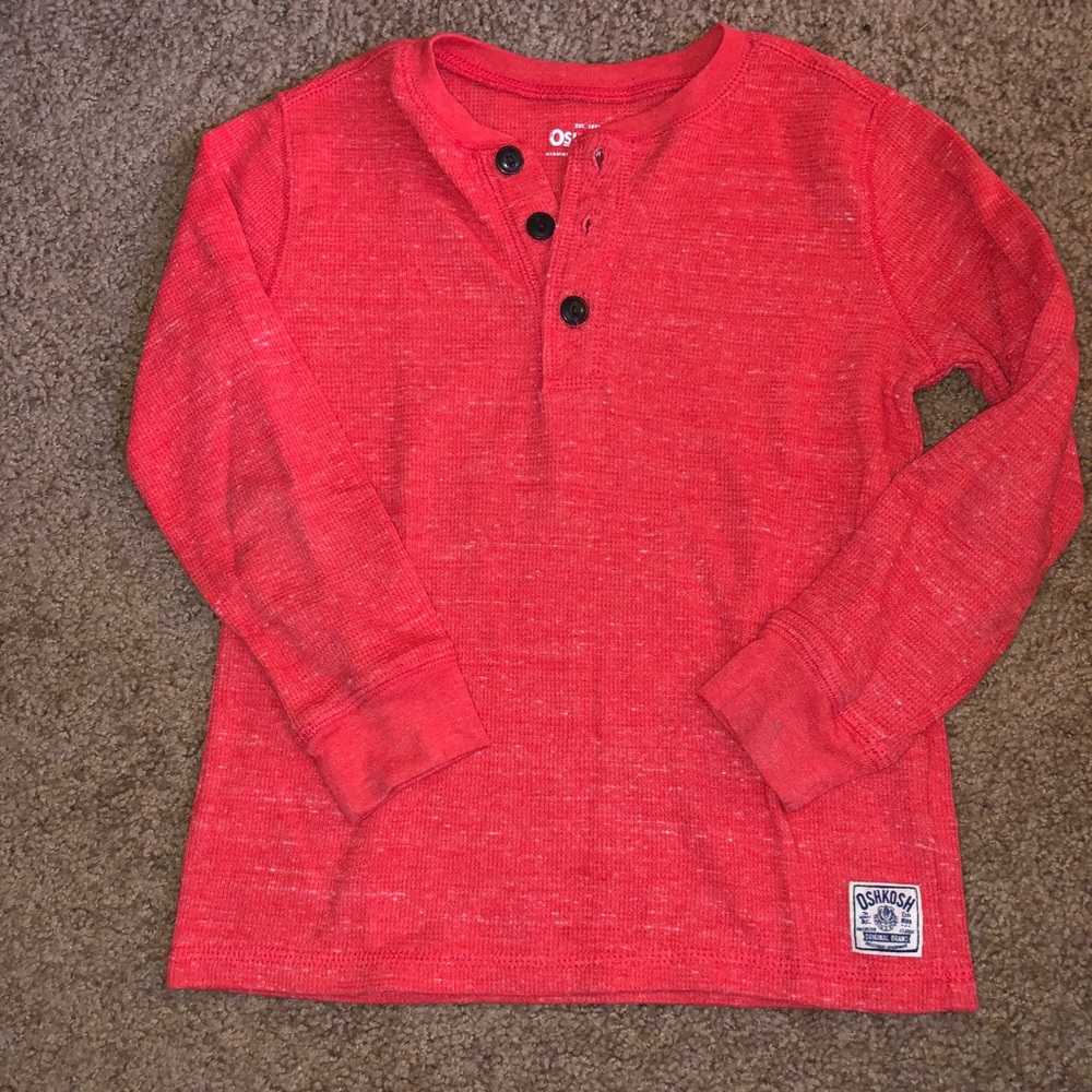 Long sleeved thermal style shirt